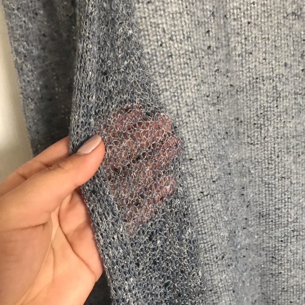 Blue grey thinly knitted cardigan - F21